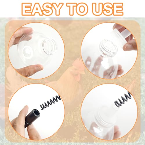 CYG&CL 2 Pack Chicken Peck Toy, Chick Slow Feeder Ball & Enrichment Toy, Boredom Toys for Your Flock, Chicken Coop Toys for Hens Birds