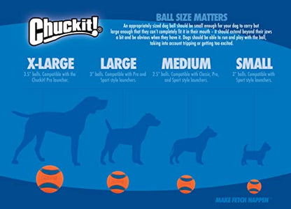 Chuckit! Ultra Ball Dog Toy - for Dogs 100+ lbs - Made from Durable Rubber - Super Bouncy - Floats in Water - 3.5-inch Diameter - Size XL (Pack of 2) - color: Ultra, size: XL (Pack of 2)