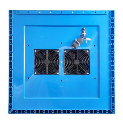 256 Eggs Incubator with Auto Turning Watering Temperature Humidity Display Drawer Style Tray for Chicken Duck Quail Eggs 80W 110V