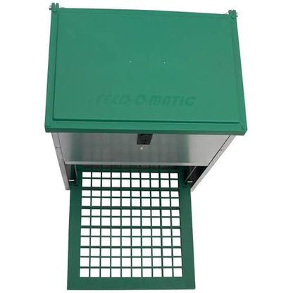 Hatching Time 44 lb Treadle Poultry Feeder – Heavy-Duty Chicken Feeder with Weight-Activated Pedal – Galvanized, Rodent-Resistant, Outdoor Use – Ideal for Medium to Large Backyard Flocks - size: 44 Pound