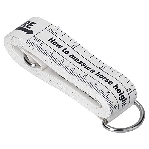 Horse Weight Tape 2.42m | Damp - Proof & Tear - Resilient for Farm | Portable Animal Measuring Tool for Horses/Livestock | Dual - Sided Scale in cm & Inch