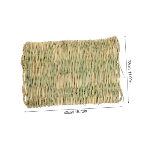 Yardwe Hen Nesting Pad Durable Straw Mat for Chicken Coop Washable Nest Box Liner for Egg Laying for Chickens Rabbits and Pets