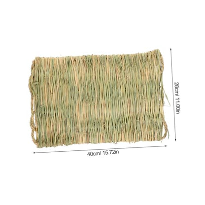 Yardwe Hen Nesting Pad Durable Straw Mat for Chicken Coop Washable Nest Box Liner for Egg Laying for Chickens Rabbits and Pets