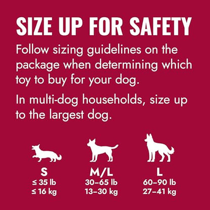 KONG Ball with Hole - Durable Dog Fetch Toy for Training, Interactive Playtime & More - Classic Natural Rubber Ball - Red - for Large/X-Large Dogs - size: Large