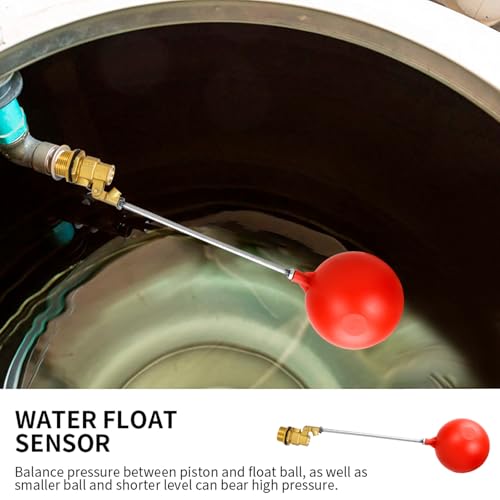 3/4 Inch float valve for water tank | water trough float valve| water float valve| Automatic Water Level Control for Water Tanks| Automatic stock tank | With 6 Inch Float Ball(2-Pack) - size: 3/4 inch