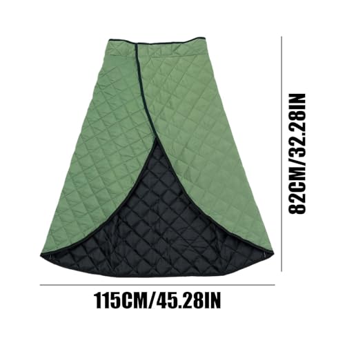 Chair Blankets for Adults - Waterproof Windproof Wearable Apron Blanket, Motorcycle Scooter Riding Leg Cover with Pocket for - color: Army Green