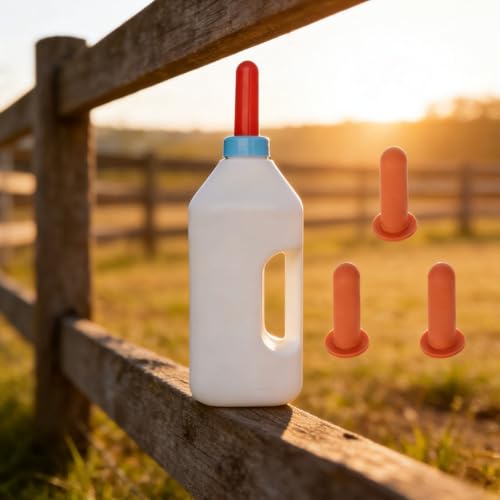 Large 2L Livestock Feeding Bottle Silicone Nursing Bottle for Calf Feeding Ergonomic Handle Farm Animal Feeder Safe Livestock Nursing