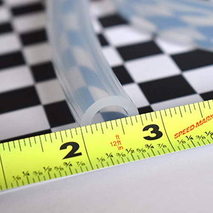 Ultra Clear Platinum Silicone Tubing - Food & Medical Grade - High Temp Hose (25 Feet, 1/2" ID x 3/4" OD) - size: 1/2" ID x 3/4" OD