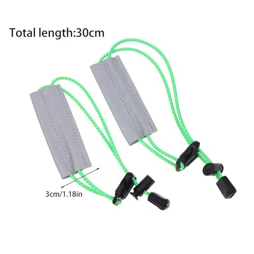 1Pair Reflective Cycling Ankle Bands-Elastic Leg Straps with Buckle,Bike Trouser Clips for Outdoor Riding,Running Shin Protect