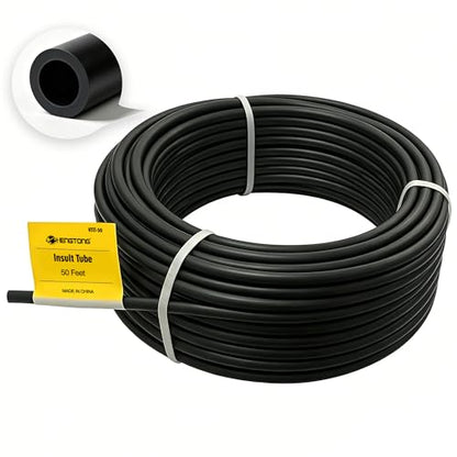 Black Electric Fence Insulator Tube 50ft for 12-1/2 Gauge Wire | Durable polyethylene insulator tube, designed for corner & end posts of electric fencing systems