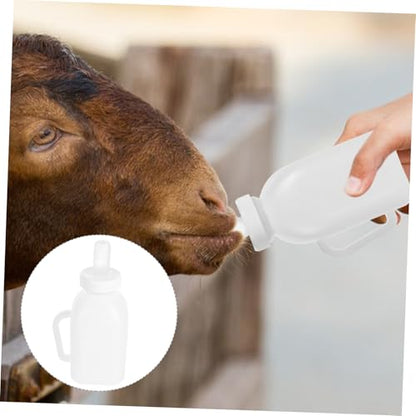 Farm Calf Nursing Bottle Heavy Duty Sheep and Cow Milk Feeding Bottle Large Opening for Filling Lightweight and Portable