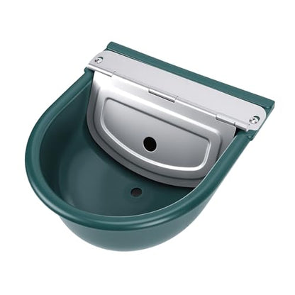 Cryfokt Automatic Livestock Waterer, Smart Water Level Sensor AntiOverflow Floating Valve Animal Water Bowl, Livestock Trough with Builtin Sensor and Floating Valve for Cattle