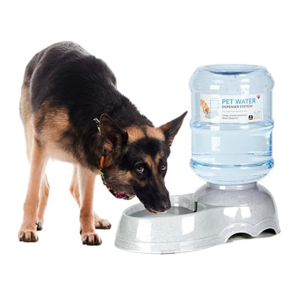 Pet Water Dispenser for Large Dogs and Multi-Pet, 3 Gallon Dog Water Bowl Dispenser, Basic Automatic Gravity Dog Cat Water Feeder, Large Capacity Pets Drinking Fountain, BPA-Free