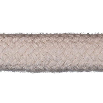 Dura-Tech Pima Cotton Lead Rope | Superior Strength & Softness | Ideal Weight for Handling | Heavy Duty Brass Snap | Includes Braided Latigo Leather Tie | 10' Long for Ease of Use | Color Natural