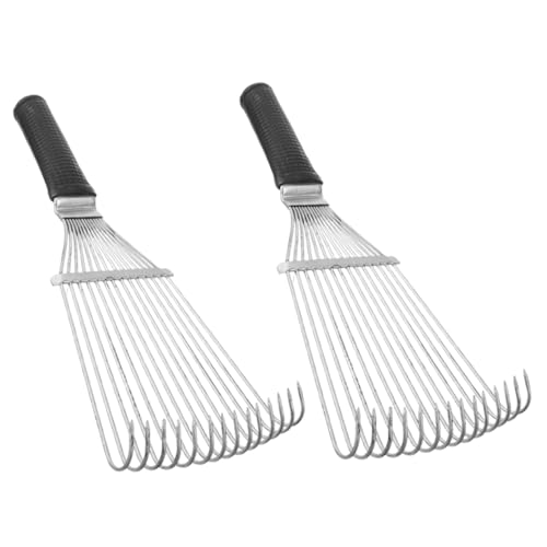 2pcs Pet Hair and Grooming Brush for Multi Fabric Hair Rake Ergonomic Cow Brush for Easy Cleaning of Rugs and Lightweight and Portable