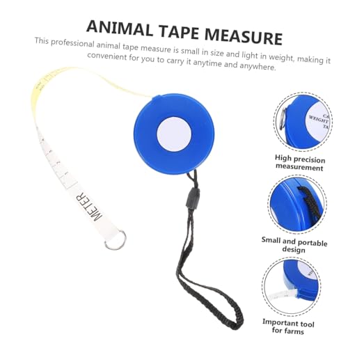Animal Body Measuring Tape 2.5m Blue Cattle Goat Pig Weight Tape Measure for Livestock Chest Girth Measurement in Farming and Veterinary Use Style