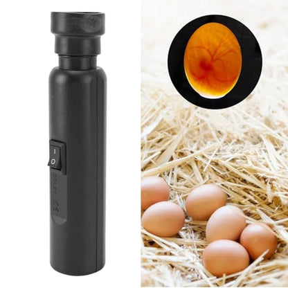 AYNEFY Egg Candler Tester, LED Light Egg Candler Candling Checker Light with High Definition Lens Portable Egg Quality Tester Energy Efficient Egg Light for Chicken Egg (US Plug 100-240V)