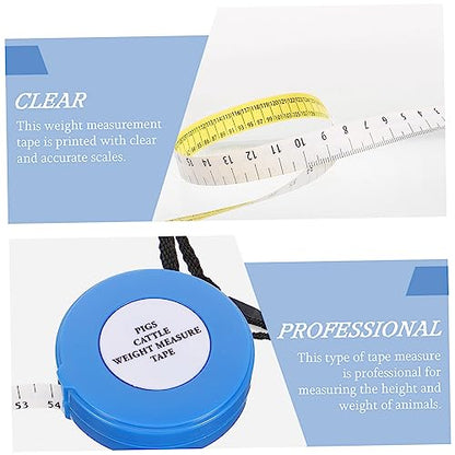 NUOBESTY Animal Weight Measuring Tape Lightweight Farm Tool for Cattle Pig Goat Horse Chest Girth Measurement Practical Livestock Body Tape for Accurate Weight Estimation