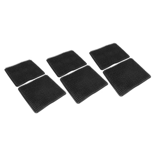 Aramox 6 Pack Washable Chicken Nesting Pads, Breathable Reusable Nesting Box Liners for Laying Hens, with PE Material for Chicken Coop Poultry Boxes (Black) - color: Black