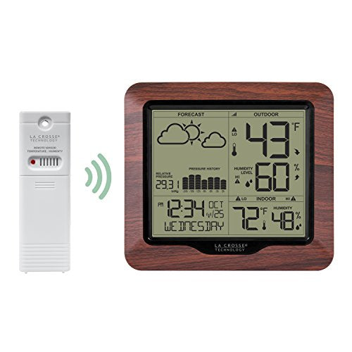 La Crosse Technology 308-1417BL Backlight Wireless Forecast Station with Pressure