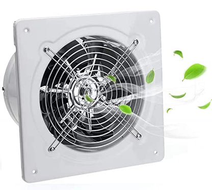 Nalle 8 inch Exhaust Fan Through Wall Extractor Exhaust Ventilation Fan 110V Exhaust Smoke Fan Ventilation for Kitchen, Bathroom,laundry room,Toilets, Garage, Shopping Mall and Office (500 CFM/White) - size: 8 Inch / 500 CFM / White