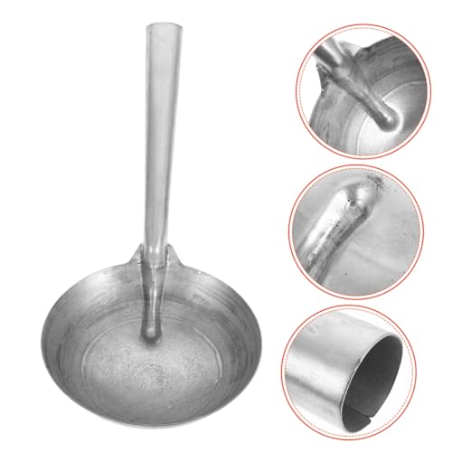 Abaodam Heavy Duty Iron Ladle Spoon for Farm Garden Use Multipurpose Water Scoop for Feeding Livestock Iron Construction Thick Handle