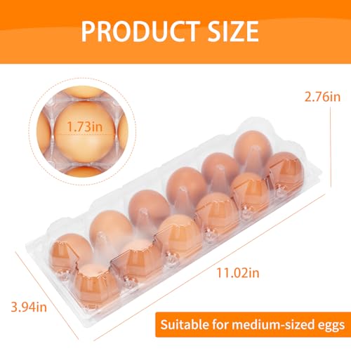 120 Pack Egg Cartons Cheap Bulk 12 Count Egg Containers for Chicken Eggs, One Dozen Empty Egg Cartons for Home Ranch Chicken Farm, Commercial Business Market Display, 2x6 Grids - size: Medium, style: 2x6Grids-120count