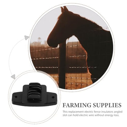 Yardwe 50Pcs Small Fence Insulators Accessories Electric Fence DIY Insulators for Farm