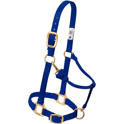 Weaver Leather Original Adjustable Nylon Horse Halter, Weanling/Pony, Black