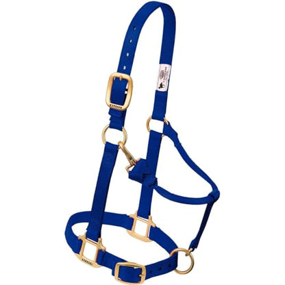 Weaver Leather Original Adjustable Chin and Throat Snap Halter, 1" Average Horse,Graphite