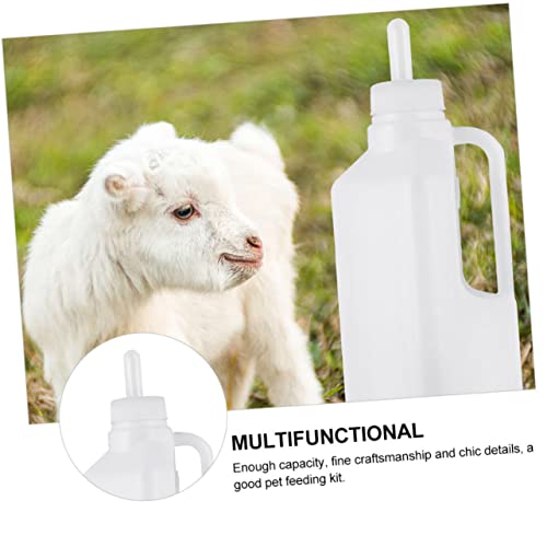 MERRYHAPY 850ml Silicone Lamb Feeding Bottle Replacement Nipples for Nursing Sheep Goats and Other Livestock Sturdy and Easy to Clean Feeding Supplies