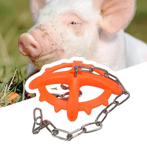 Hanging Piglet Chew Toy - Domestic Animal Anti-Fighting Toy | High Strength Entertainment Device with Chain to Consume Excess