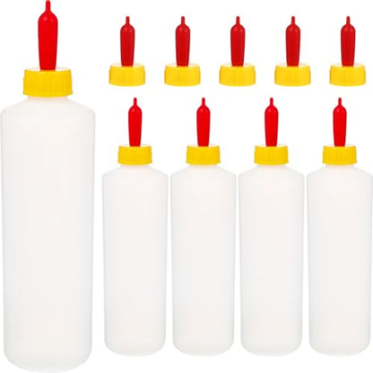 VOSAREA 1 Set Goat Feeding Bottles 400ml Plastic Lamb Milk Bottles Livestock Nursing for Farm Use