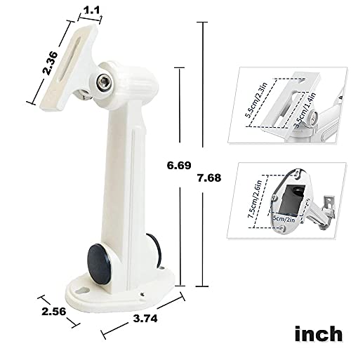 Universal CCTV Security Camera Mounting, IP Camera Bracket, Aluminum Alloy Indoor Outdoor Wall Ceiling Mount Holder Stand Monitor Rotary Bracket (1 Set) (1 Pack)
