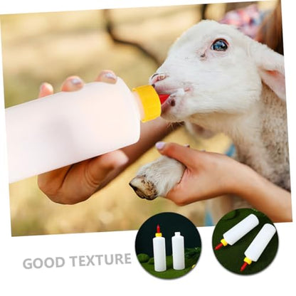 2sets Goat Calf Feeding Bottles Pet Bottle for Dairy Farm Calf Milk Feeding Nipples Capacity Portable Easy Cleaning - size: 23.50X6.00X6.00CM