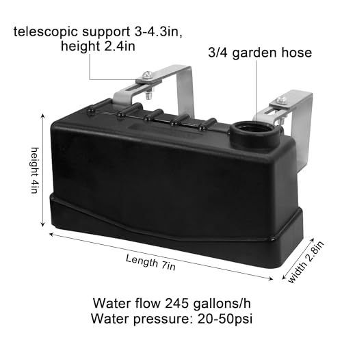 Fully Automatic Water Level Control Float Valve - Auto Fill Shut Off for Ponds, Aquariums, Livestock Troughs, Hydroponics & Reservoirs