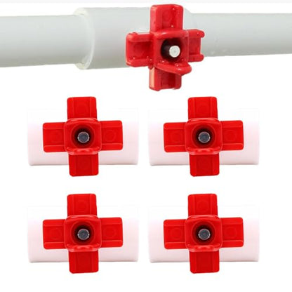 Zerodis Poultry Breeding Supplies Nipple Kits with Tee Fittings Sealing Gaskets and Tape for Automatic Poultry Watering System Leakproof Plastic Nipples for Chickens Birds 10PCS Chicken