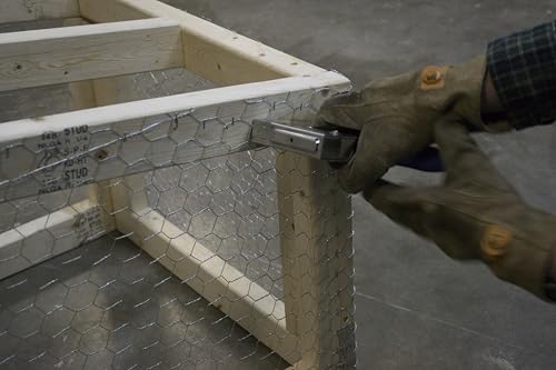 YARDGARD 2 Inch Poultry Netting, Chicken Wire Fence, 20 Gauge Galvanized Steel, Rabbit Fencing, Bird Enclosures, Garden Protection and Plant Support, 36 Inches x 150 Feet
