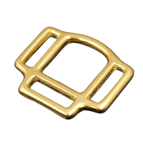 Solid Brass Horse Halter Square 3-Sided Halter Bridle Buckles Equestrian Equipment Leather Craft DIY Accessory(Size:20mm) - size: 20mm
