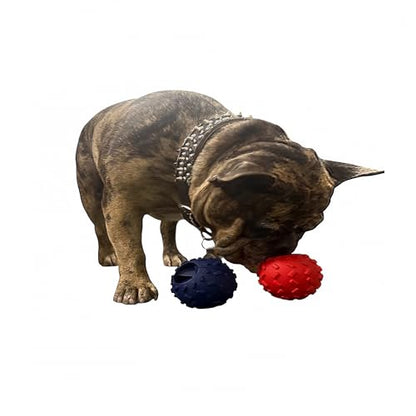 Challenging Treat-Dispensing Ball for Pigs Piglets Dogs Rabbits Cats and Other Small Animals – Mental Stimulation and Playtime Fun (Dark Blue) - color: Dark Blue