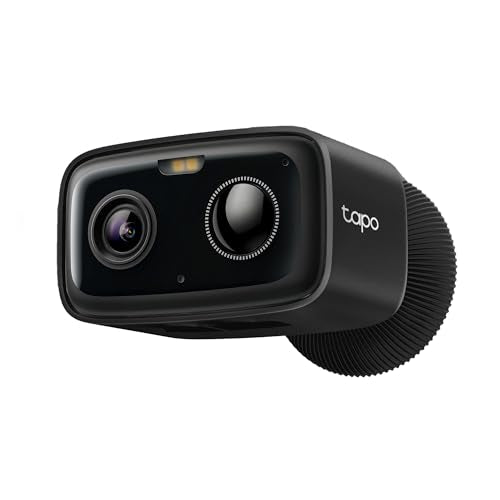Tapo 1080p Outdoor Wireless Security Camera - Up to 180-Day Battery, Person Detection, Color Night Vision, Subscription-Free Local Storage or Optional Cloud, Works with Alexa & Google Assistant, C401 - color: Black, size: 1-Pack, style: 1080P