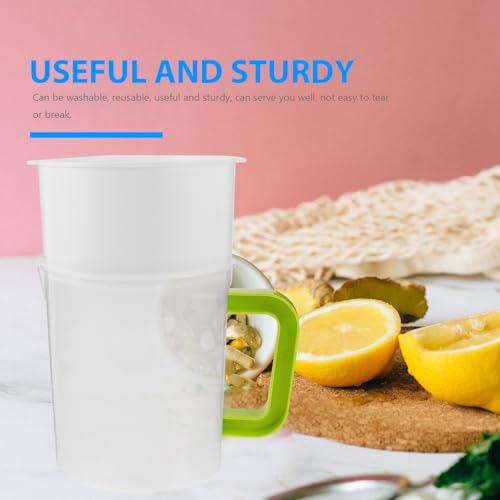 Reusable Soy Milk Strainer Set 1.5l with Ultra-fine Mesh Filter and Brush Kitchen Food Strainer for Juice Yogurt and Nut Milk Sturdy Mesh Filter for Home Cooking