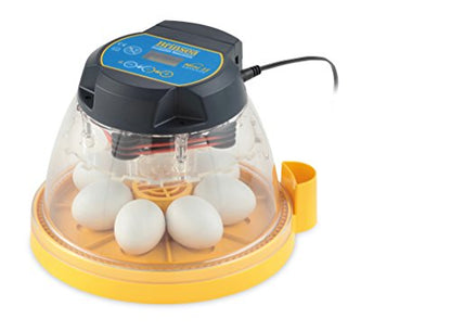Brinsea Mini II Advance Egg Incubator with Automatic Egg Turning and Temperature Control for Hatching 7 Chicken, Duck, or Other Eggs, Ideal Incubator for Hobbyists, Teachers, and Learners - size: 7 Eggs