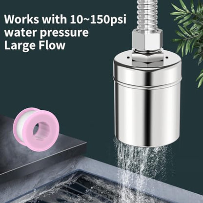 Stainless Steel Automatic Water Level Control Float Valve, 2-Pack, 1/2 inch,304 Grade Side Inflow Design for Water Tanks, Swimming Pools, Livestock Tanks (Inlet water) - style: Inlet water