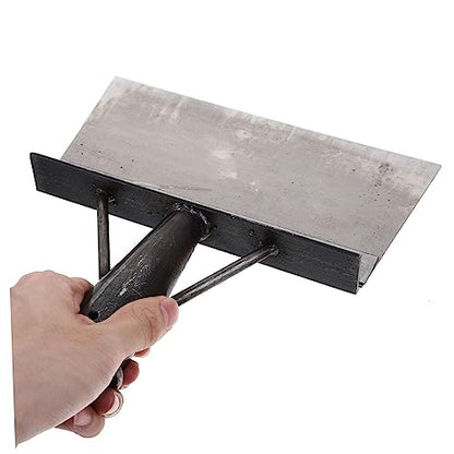 Multi-Functional Poultry Dung Shovel for Farm Use Heavy-Duty Metal Excrement Cleaner Long Handle for Chicken Duck and Pig Farms