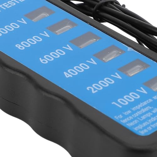 Zerodis Electric Fence Voltage Tester Digital Handheld Voltmeter with LED Light for Livestock Farm Fence Controller