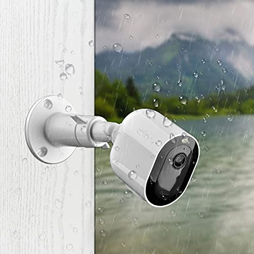Security Camera Universal Mounting Bracket,Adjustable Indoor/Outdoor Security Wall Metal Bracket, Compatible with Arlo Pro/Pro 2/Pro 3/Pro 4/Ultra/Ultra 2, & with Ring Stick Up Cam Battery (2 Pack) - size: 2 Count (Pack of 1)