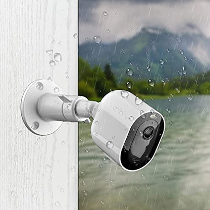 Security Camera Universal Mounting Bracket,Adjustable Indoor/Outdoor Security Wall Metal Bracket, Compatible with Arlo Pro/Pro 2/Pro 3/Pro 4/Ultra/Ultra 2, & with Ring Stick Up Cam Battery (2 Pack) - size: 2 Count (Pack of 1)