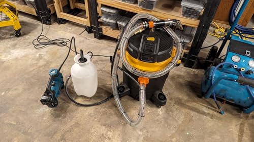 Suction Hose 3/8"id 10ft Clear Wire Reinforced Vinyl Tubing | Heavy Duty，Flexible, High Pressure, PVC Steel Wire Suction Discharge Line Pipe, Suction Drain Water Oil Fuel Powder Fuel - size: 3/8" ID, style: 10 ft