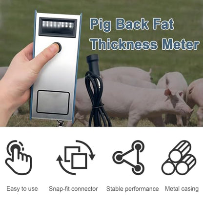 Livestock Fat Thickness Gauge, Cattle Backfat Measuring Tool, Testing Instrument, Home or Commercial Veterinary Equipment